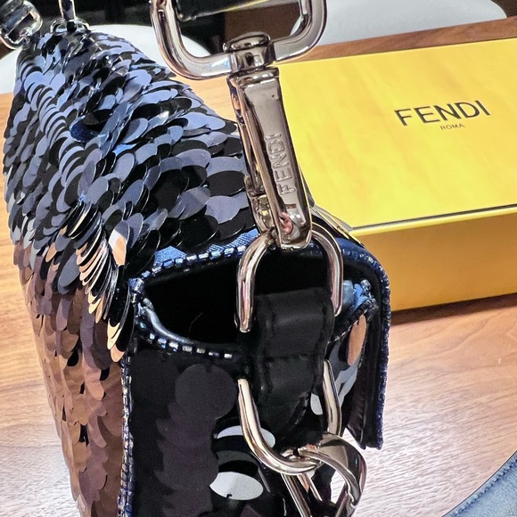 SOLD — Fendi Baguette blue sequins (RARE - ALL ROUND sequins) - Picture 7 of 11
